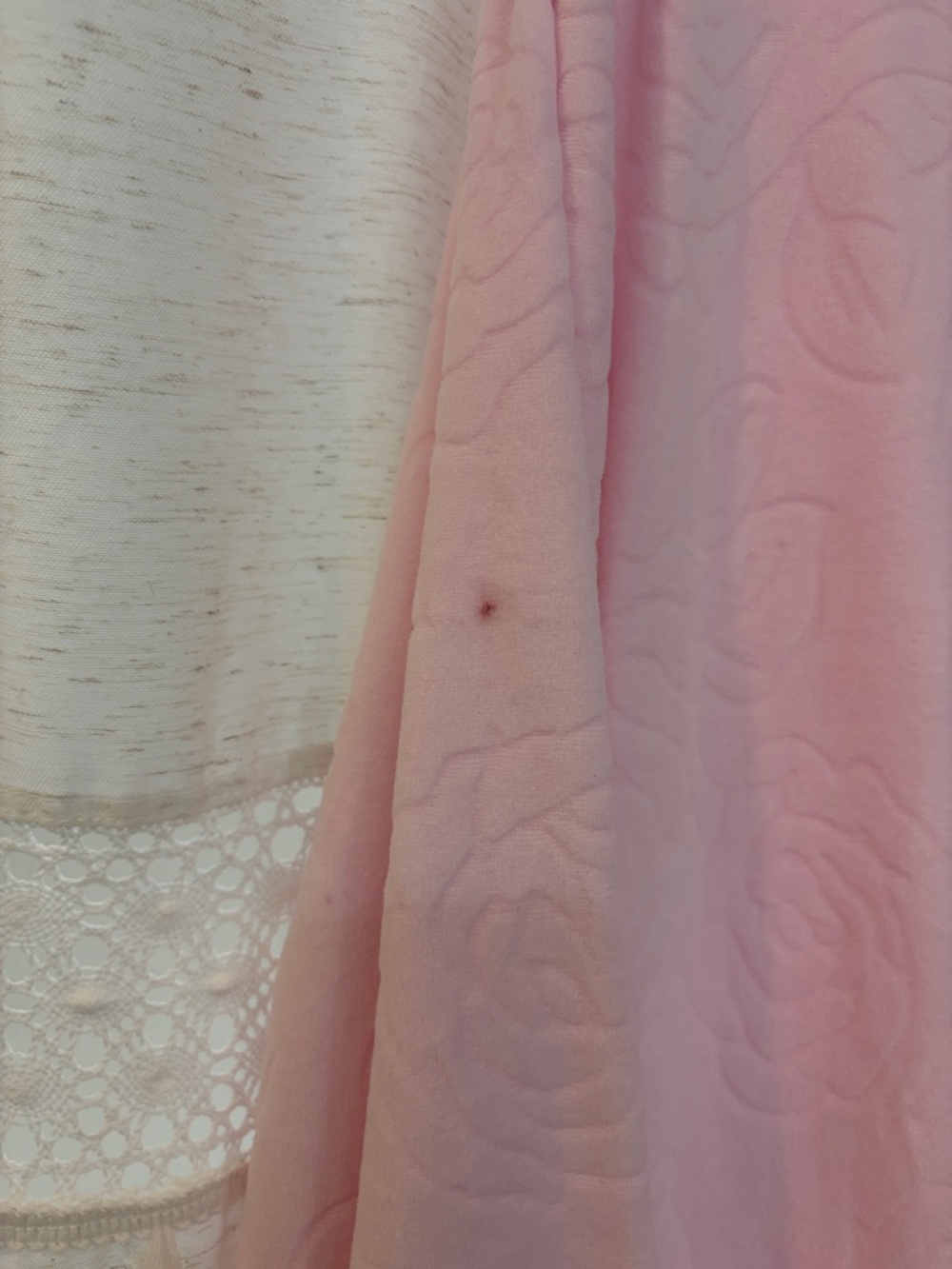 Adonna Light Pink Long Zip-Front Robe - Picture 5 of 5